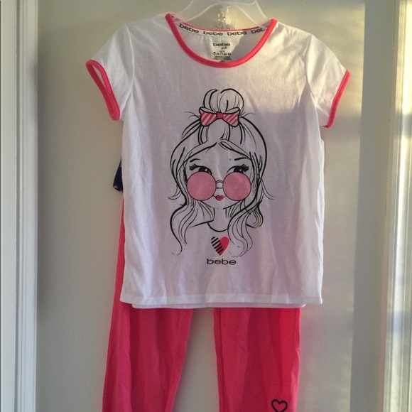 Bebe 3 Piece Pajama Sleepwear size 10/12 - Picture 1 of 8